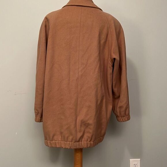 JG Hook Women's Tan Long Sleeve Wool Blend Toggle Closure Jacket Coat - Picture 8 of 9